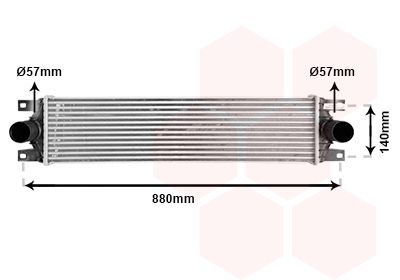 VAN WEZEL Интеркулер 43004359